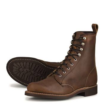 Red Wing Női Heritage Silversmith Csizma Barna